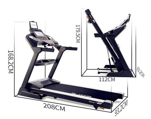 美国SOLE速尔跑步机F80L折叠超静音高端轻商务级智能电动家用款