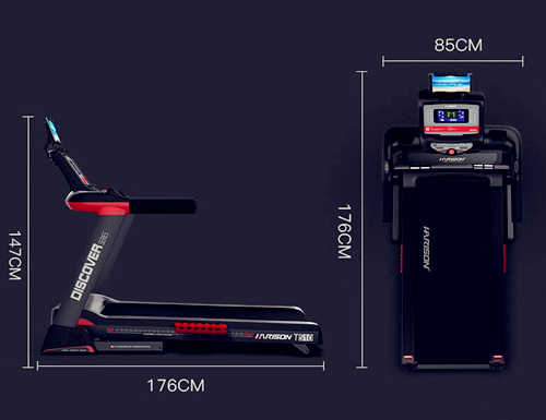 美国Harison汉臣跑步机DISCOVER T510折叠超静音健身房级智能电动家用款