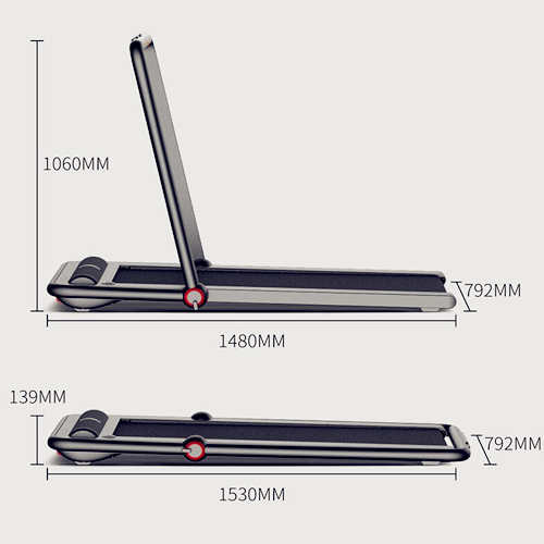 Gymnastika戈那斯跑步机X-1静音小型可折叠走步机型电动智能家用款